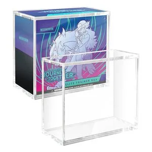 Etb Protector Case, Pokemon Acrylic Display Case, Clear Ultra Acrylic Boxes for Display Compatible with Elite Trainer Box, Dustproof and Waterproof Display Box