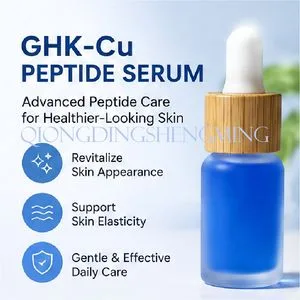 Manufacturer Supply Peptides OEM Essence Skin Serum Liquid Unique Ghk-Cu Inside