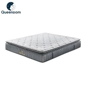 12 14 Inch Memory Foam Natural Latex Compressed Sleeping Bed Pocket Spring Comfort Mattress with Rolled Packing in a Box for Domitory Apartment Hotel Furniture