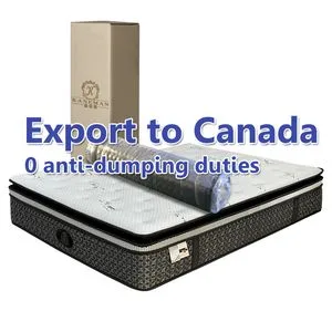 Vacuum Packing Wholesale Queen King Size Memory Foam Pocket Spring Mattress in-a-Box