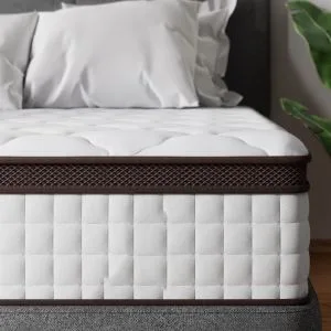 10 Inch Memory Foam Hybrid Twin Mattress - Heavier Coils for Durable Support
