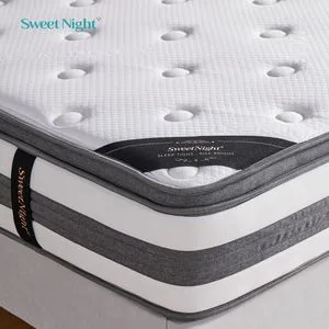 St877 Rollable Foam Bed Furniture with Spring Core King Size Compressed Mattress