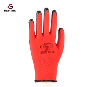 Work Gloves Made 24cm Construction Garden Glove with Nitrile Coating