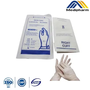 Medipharm OEM Chinese Factory Disposable Latex Surgical Gloves Medical Surgical Gloves Manufacturer with CE Certificate Medical Supplies