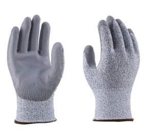 13G Hppe (high performance polyethylene) PU Coated Cut Resistant Work Glove