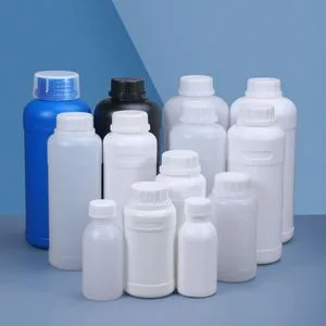 Food Grade BPA Free 250ml 500ml 1L Plastic HDPE Bottle with Screw Cap Plastic Container for Chemical Storage Food Additives Packaging Bottle