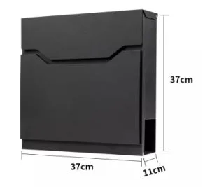 Modern Wall Mounted Outdoor Steel Mail Box Sign Letter Box Smart Mailbox Residential