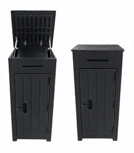 Durable Outdoor Garden Storage Shed Prefabricated HDPE Patio Backyard Bike Tool Shed Steel Plastic for Garden Furniture