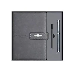 Custom Leather A5 Notebook Pen with Refill Sets promotional Business Gift Sets