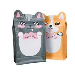 Custom Mylar Pouch Ziplock Pet Food Stand-up Packaging Bag for Dog Snacks