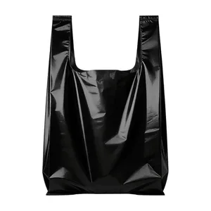 Africa Black Inexpensive Biodegradable Strong Thick T-Shirt Plastic Bags