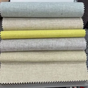 100% Blackout Curtain Fabric with Black Film Light Blocking for Homedecor
