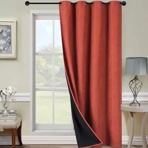 Two-Layer Composite Thermal Insulated Curtain Blackout Thermal Window Curtains for The Living Room