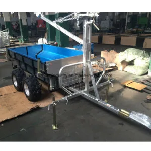 Versatile 1.5t Load Capacity ATV Trailer with Crane