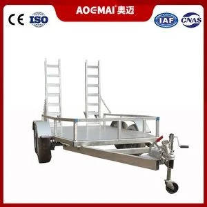 Excavator Trailer, Hot-DIP Galvanized Material, Tractor, Fenced Semi-Trailer, Ladder-Type Utility Vehicle
