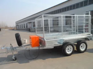 9X5 Heavy Duty Galvanized Hydraulic Tipper Trailer with Cage