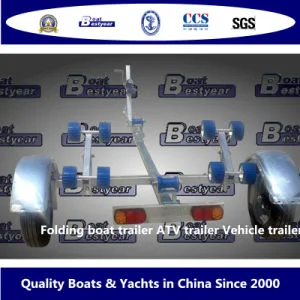 Bestyear Steel Folding Trailer for Boat Vehicle ATV Length2.3m to 4.8m