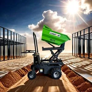 Efficient Battery-Operated Four-Wheel Mini Dumper for Easy Hauling