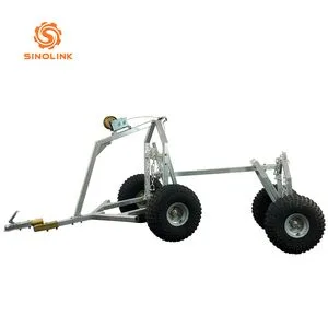 Forestry Machinery Timber Wood Trailer ATV Log Dump Trailer with Log Loader for Sale H01