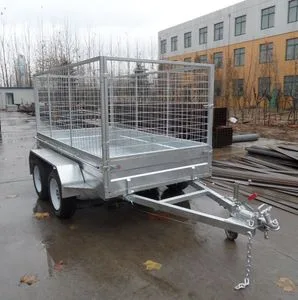 Galvanizing Steel Cargo Cage Box Trailer