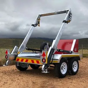 Skip Trailer Double Axle Skip Bin Loader Universal Loader for Junk Cleanup