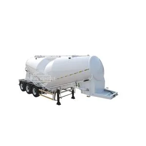 V Shape Dry Bulk Cement Powder Semi Trailer Tri-Axle 45cbm Cimc Powder Tank Semi Trailer for Cement Clinker Gypsum Transport
