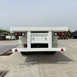 Good Price Africa Hot-Selling Carbon Steel 40-Foot Construction Machinery Transport Container Low Bed Semi-Trailer
