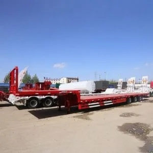 New & Used 120t Excavator Semi-Trailer 3 Axel Low-Bed Trailer Made
