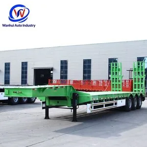 Solid Built Low Bed Semi Trailer for Steel Structure Component Shipping