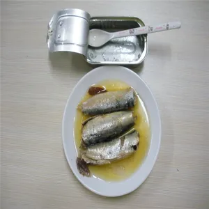 Canned Sardine Best Quality Moroccan Sardines, Canned Food 125g Sardine in Vegetable Oil/Soya Oil 125g*50tins/Carton