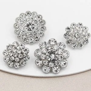 Fancy Rhinestone Metal Sewing Buttons Wholesale Supplier