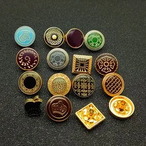 Custom Men Shirt Press Snap Fastener Metal Thobe Clip and Snap Buttons for Abaya