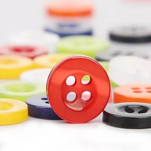 18L Simple Design Shirt Button Men's Resin Transparent All-Match Clothing Cardigan Shirt Thickness 2.0mm