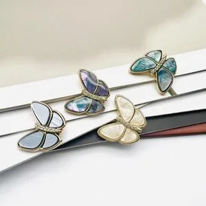 Flying Insect Button Inserting Rhinestone Metal Shank Weater Cardigan Clothes Decorative Buckle