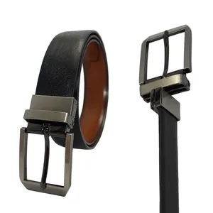 Reversible Leather Dress Belt for Men (35-23006)