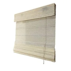 Shining 100% Pure Natural Light Filtering Woven Roman Wood Shades for Interior Decoration