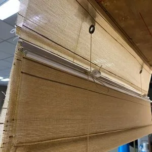 Natural Woven Shades Anti Slip Grip Cord Jute Linen Blend Roman Shade Custom Rope Length for Elderly Friendly Room