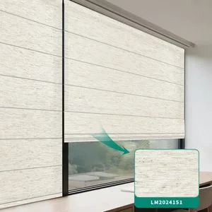 Vertical Pattern Roman Blind OEM Motorized Window Blind for Retailer