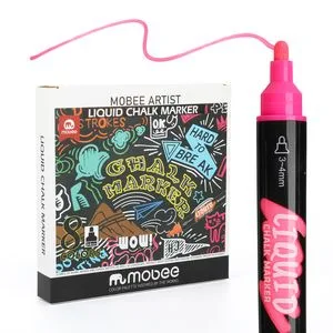 Mobee P-520b8c 8colors Liquid Chalk Marker Pen Multicolor Supply for Chalkboard