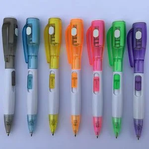 Custom Logo Printed LED Light Ballpoint Pen for Promotion