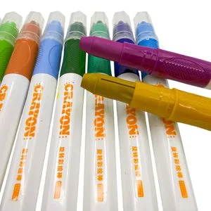 Artistic Colorful Twistable Crayon Set: 10-Piece Vibrant Creative Washable Collection