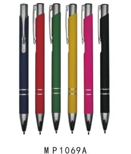 Rubber Finish Metal Pen with Logo Imprinted Pen for Promotiona Pen