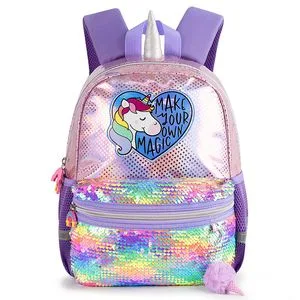 Custom Kids Backpack Lightweight School Backpack for Kids Sequined Student Backpack