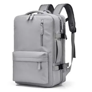 Stylish Large Sports Backpack with Expandable Zipper and Shoes Compartment