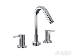Modern Double Handle Water Tap and Stylish Bathroom Water Fixture