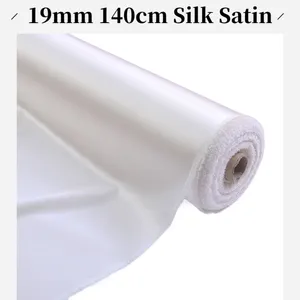 High-Quality 19 Momme 100% Mulberry Silk Satin Fabric for Clothing, Bedding and Home Decor
