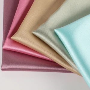 Satin Fabric 100% Polyester Spandex Silk Satin Fabric