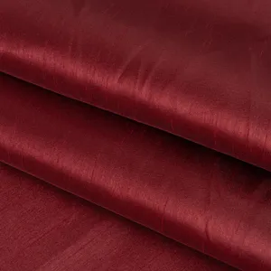 Faux Silk Slub Shantung Fabric for Curtain Table Cloth with 100% Polyester