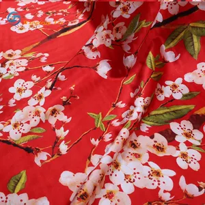 Polyester Lining Printed/Printing Silk Dress Home Textile Chiffon Knitting Chiffon Fabric for Sofa Curtain Jacquard Furniture Bedsheet