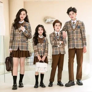School Uniform Formal Overcoat for Teachers and Students Double Breasted Warm Wool